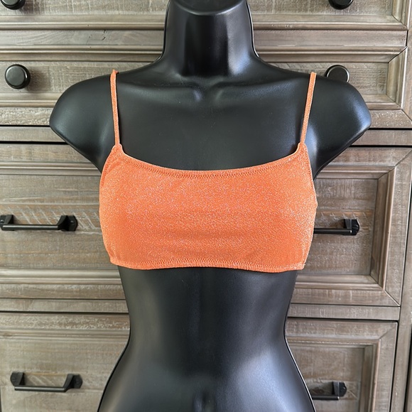 Orange sparkle Bathing suits top - Picture 2 of 7